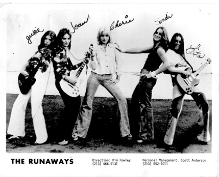 The Runaways Autographed promo photo